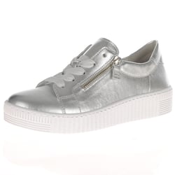 Gabor - 334.61 Twin Zip Trainers, Silver