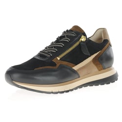 Gabor - Hollywell Side Zip Trainers, Whiskey Multi