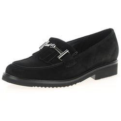Gabor - Leader Suede Leather Loafers, Black