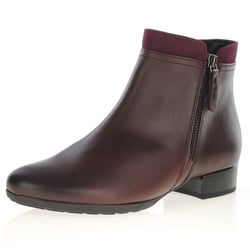 Gabor - Briano Side Zip Ankle Boot, Bordo