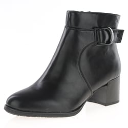 Jana - 25370 Block Heel Ankle Boots, Black
