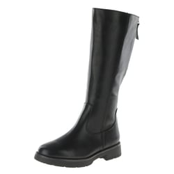 Jana - 25564 Flat Long Boots, Black