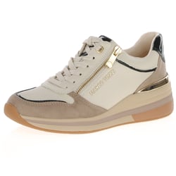 Marco Tozzi - 23764 Side Zip Trainers, Cream Comb