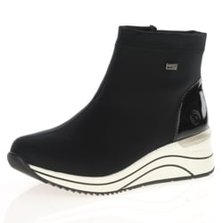 Remonte - D0T73-03 Water Resistant Wedge Boots, Black