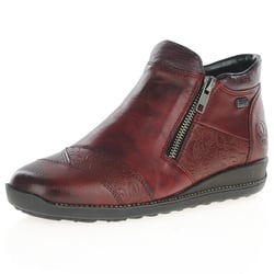 Rieker - 44281-35 Twin Zip Ankle Boots, Burgundy