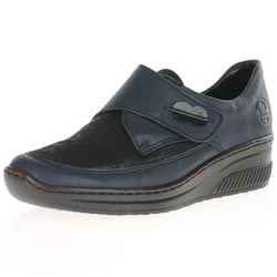 Rieker - 487C0-15 Velcro Strap Shoes Ocean Combi