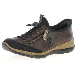 Rieker - N3267-25 Bungee Laced Shoes, Metallic Brown