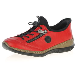 Rieker - N3267-33 Bungee Laced Shoes, Red