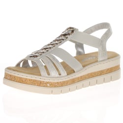 Rieker - V4918-90 Platform Sandals, Silver