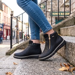 Rieker - Z4265-00 Water Resistant Ankle Boots - Black