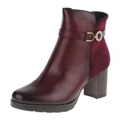 Susst - Hudson Block Heeled Ankle Boot, Burgandy