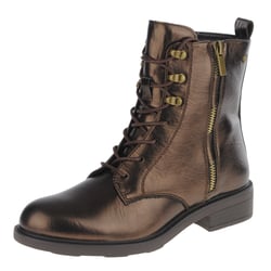 Susst - Teddy Military Boots, Brown Metallic