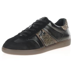 Tamaris - 23624 Retro Trainers, Black Snake