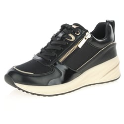 Tamaris - 23754 Side Zip Wedge Trainers, Black