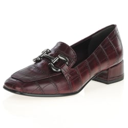 Tamaris - 24316 Low Heel Loafers, Merlot Croc