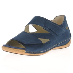 Waldlaufer - 342025 Flat Velcro Sandals, Navy