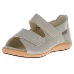 Waldlaufer - 684801 Flat Velcro Sandals, Metallic Grey