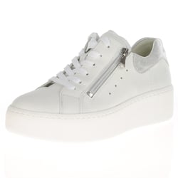 Waldlaufer - 733001 Platform Side Zip Trainers, White