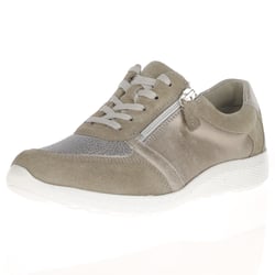 Waldlaufer - 815M01 Side Zip Trainers, Grey/Taupe