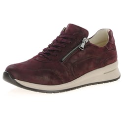 Waldlaufer - 928002 Side Zip Trainers, Bordeauz Shimmer