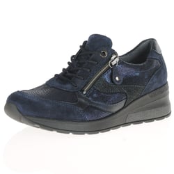 Waldlaufer - 939018 Low Wedge Trainers, Navy