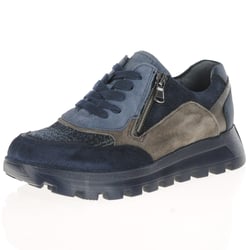 Waldlaufer - 993004 Side Zip Trainers, Navy