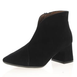Wonders - 9013 Heeled Ankle Boots, Black Suede