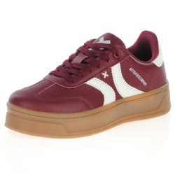Xti - 144585 Vegan Flatform Trainers, Bordo
