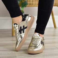 Another Trend - A0325843 Flat Trainers Platino