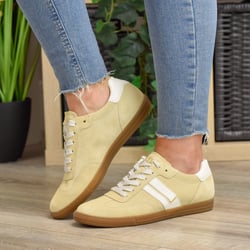 Paul Green - Suede Retro Trainers Corn - 5450