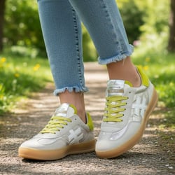 Another Trend - A032C1E3 Flat Trainers, Silver Combi