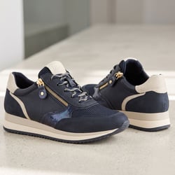 Jana - 23774 Vegan Side Zip Trainers, Navy