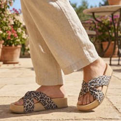 Marco Tozzi - 27502 Platform Mule Sandals, Leopard