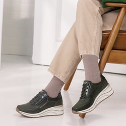 Remonte - D0T16-54 Wedge Trainers, Green Combi