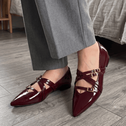 Tamaris - 22160 Flat Pumps, Merlot