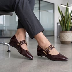 Xti - 146418 Patent Mary Jane Pumps Bordeaux