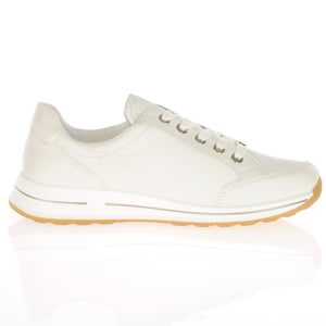 Ara - 24801 Osaka Side Zip Trainers - Cream 3