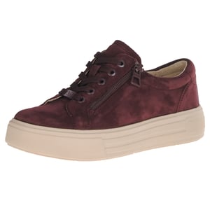 Caprice - 23351 Side Zip Trainers, Bordeaux