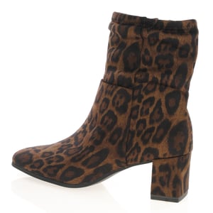 Caprice - 25304 Block Heeled Ankle Boots - Leopard 2