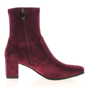 Caprice - 25354 Vegan Block Heeled Sock Boots - Bordeaux 3
