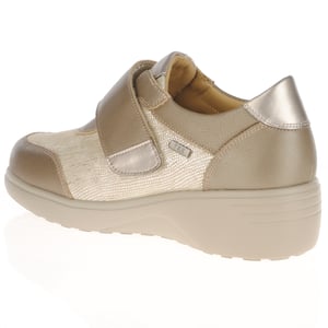 G-Comfort - S-5254TK Extra Wide Velcro Shoes - Taupe Combi 2