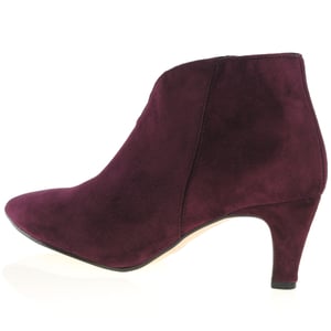Gabor - Terri Dressy Suede Ankle Boots - Mulberry 2