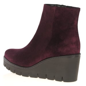 Gabor - Utopia Chunky Wedge Ankle Boots - Mulberry 2