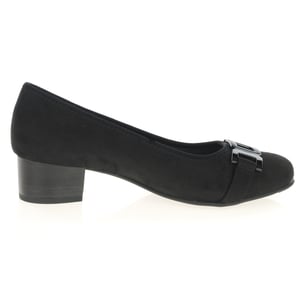 Jana - 22369 Block Heeled Court Shoes - Black 3