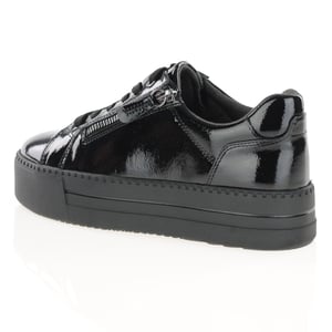 Jana - 23767 Chunky Platform Trainers - Black Patent 2