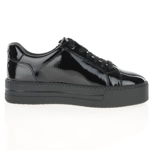 Jana - 23767 Chunky Platform Trainers - Black Patent 3