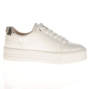 Jana - 23767 Flatform Side Zip Trainers - White 2