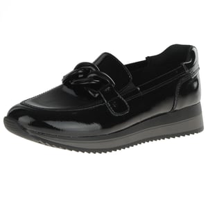 Jana - 24766 Vegan Patent Loafers, Black