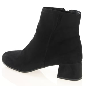 Jana - 25364 Block Heeled Ankle Boots - Black 2