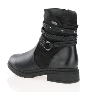 Jana - 25464 Water Resistant Ankle Boots - Black 2